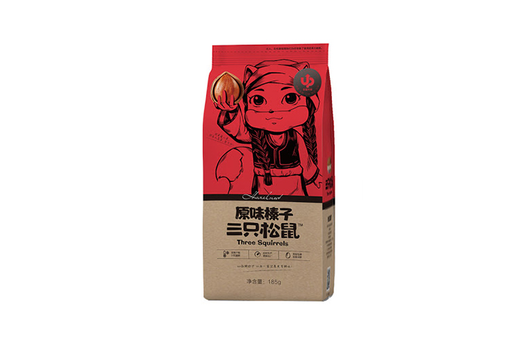 三只松鼠原味榛子 185G